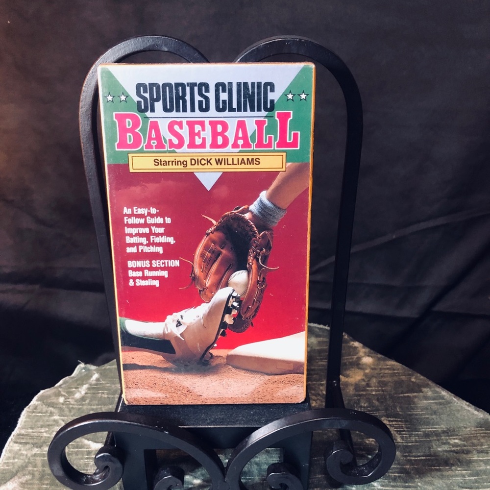 Sports Clinic Baseball  Cover - Red & Green / VHS